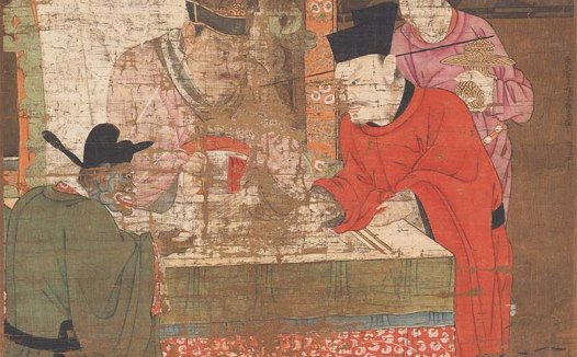 元  陆仲渊 十王图之初江王绢本