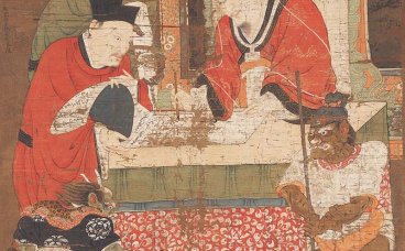 元  陆仲渊 十王图之宋帝王绢本